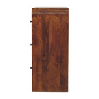 Newton 3-Drawer Solid Mango Wood Chest – Chestnut Finish
