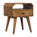 Newton Solid Mango Wood Nightstand – Oak-Ish Finish