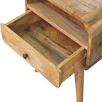 Newton Solid Mango Wood Nightstand – Oak-Ish Finish