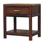 Regency Solid Mango Wood Nightstand – Chestnut Finish