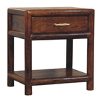 Regency Solid Mango Wood Nightstand – Chestnut Finish