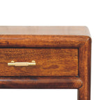 Regency Solid Mango Wood Nightstand – Chestnut Finish