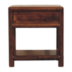 Regency Solid Mango Wood Nightstand – Chestnut Finish
