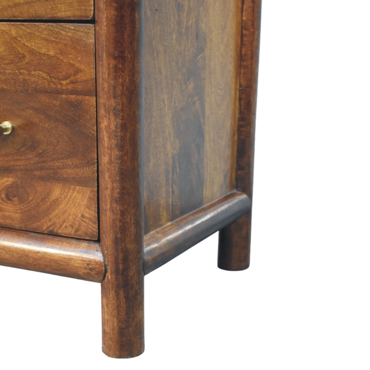 Regency 3-Drawer Solid Mango Wood Chest – Chestnut Finish