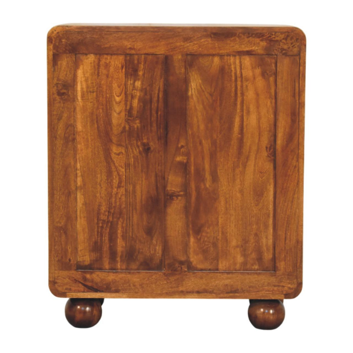 Larissa 2 Door Solid Mango Wood Cabinet – Chestnut Finish