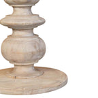 Bellis Marble Solid Mango Wood Accent Table – Salted Oak Finish