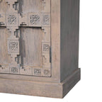 Jaipur Lattice Solid Mango Wood Sideboard – Acid Wash Finish