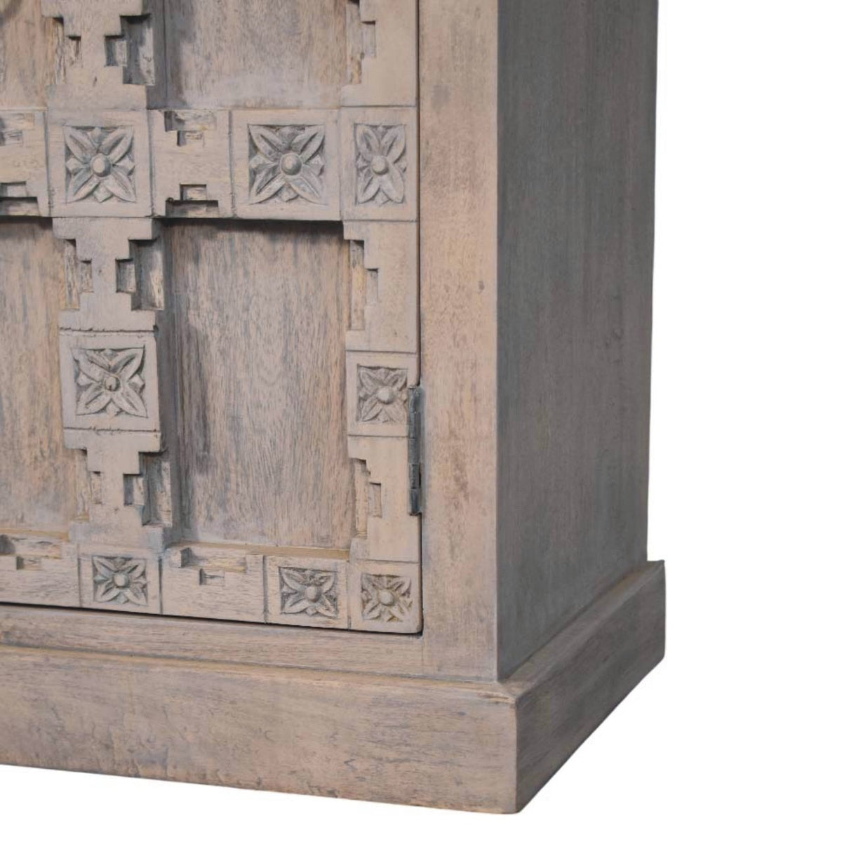 Jaipur Lattice Solid Mango Wood Sideboard – Acid Wash Finish