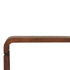 Arcus Solid Mango Wood Console Table – Amber Oak Finish