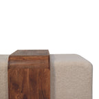 Arden Bouclé Bench Duo – Honey Caramel Finish