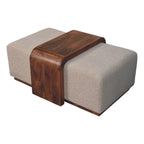 Arden Bouclé Bench Duo – Honey Caramel Finish