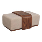 Arden Bouclé Bench Duo – Honey Caramel Finish