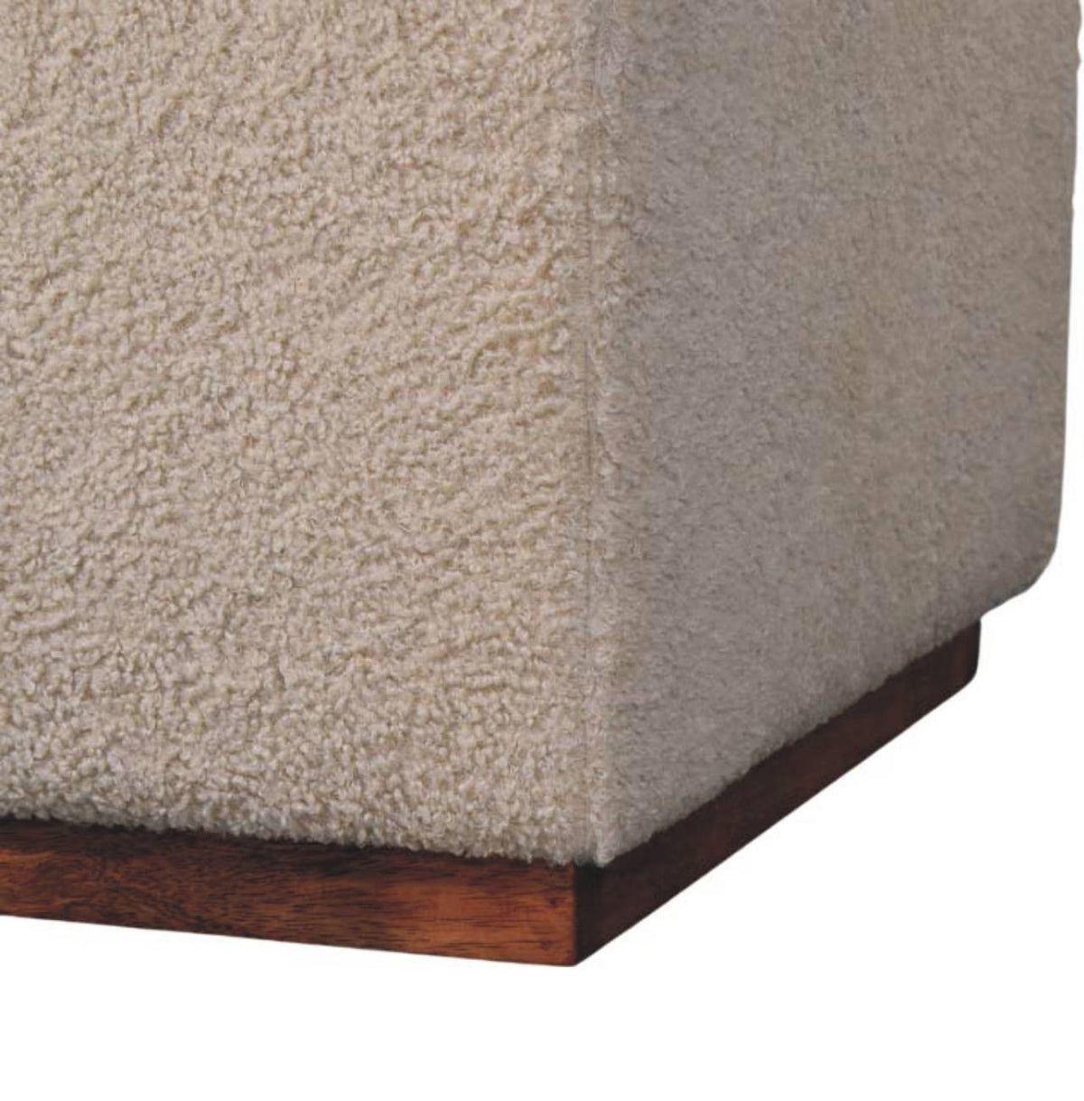 Arden Bouclé Bench Duo – Honey Caramel Finish