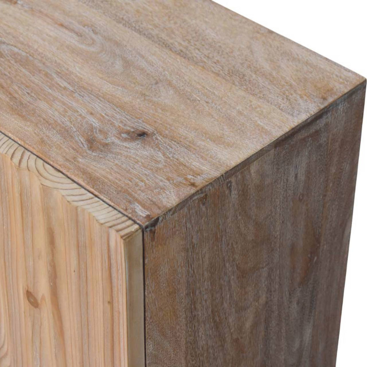 Sandgrain Solid Mango Wood & Pine Sideboard – Stonedrift & Sand Tones