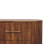 Ridgefront Solid Mango Wood Chest – Amber Oak Finish