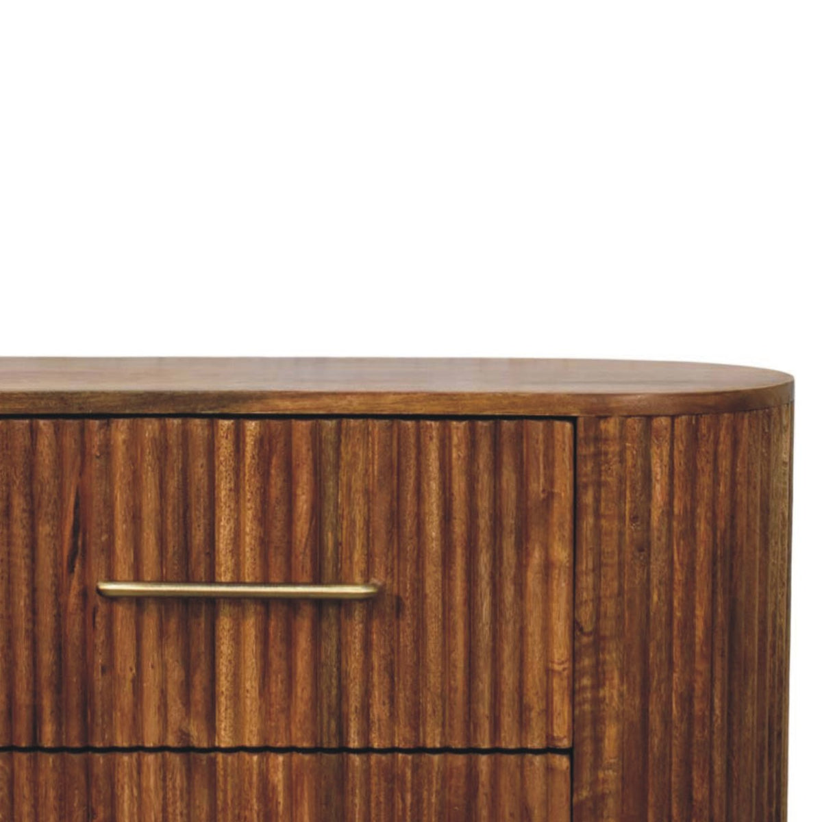 Ridgefront Solid Mango Wood Chest – Amber Oak Finish