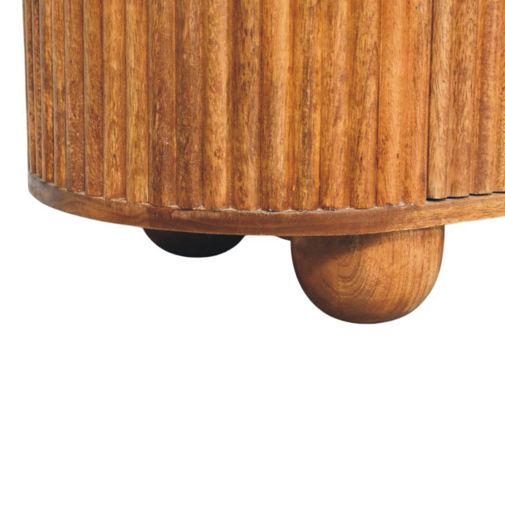 Ridgefront Solid Mango Wood Chest – Amber Oak Finish