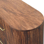 Ridgefront Solid Mango Wood Chest – Roasted Almond Finish