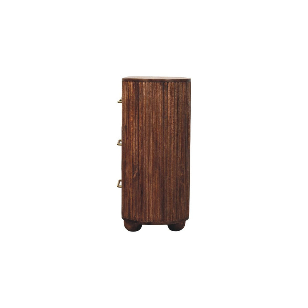 Ridgefront Solid Mango Wood Chest – Roasted Almond Finish
