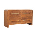 Aurelio Four Drawer Solid Wood Chest – Tiger Oak Finish