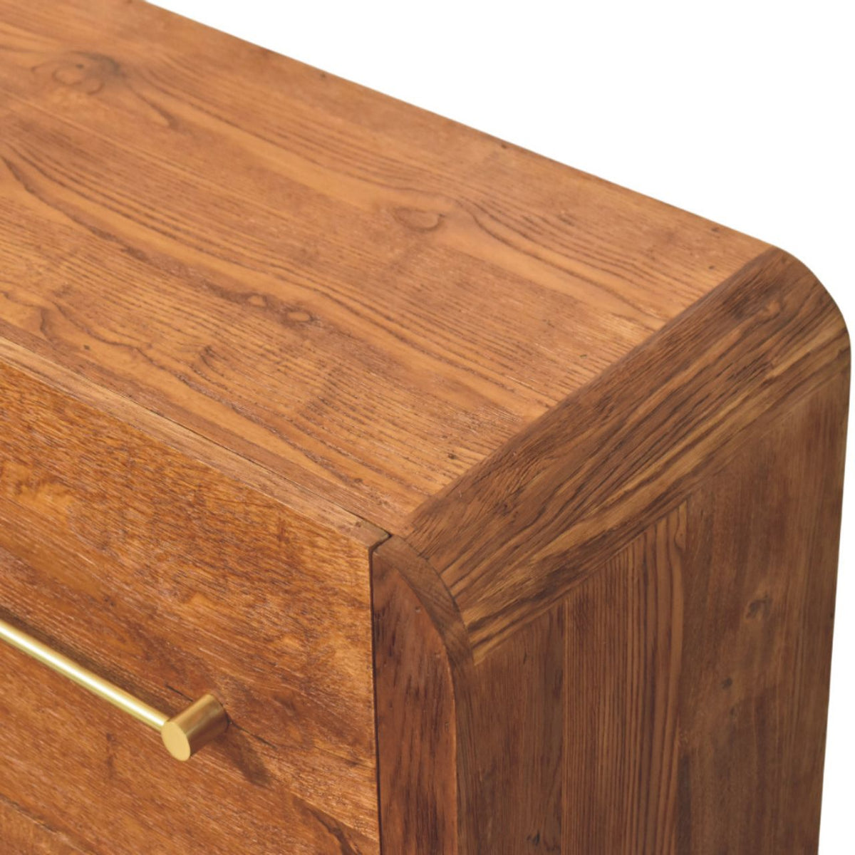 Aurelio Four Drawer Solid Wood Chest – Tiger Oak Finish