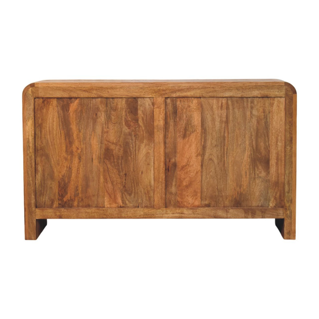Aurelio Four Drawer Solid Wood Chest – Tiger Oak Finish