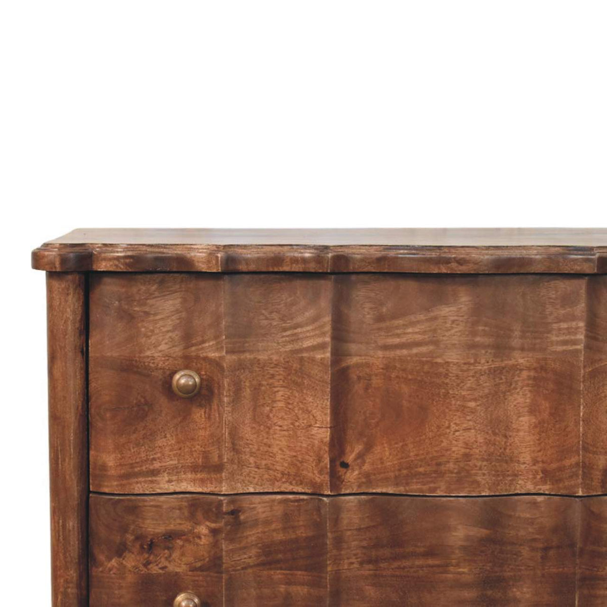 Lume Roasted Panel Solid Mango Wood Chest – Roasted Almond Finish