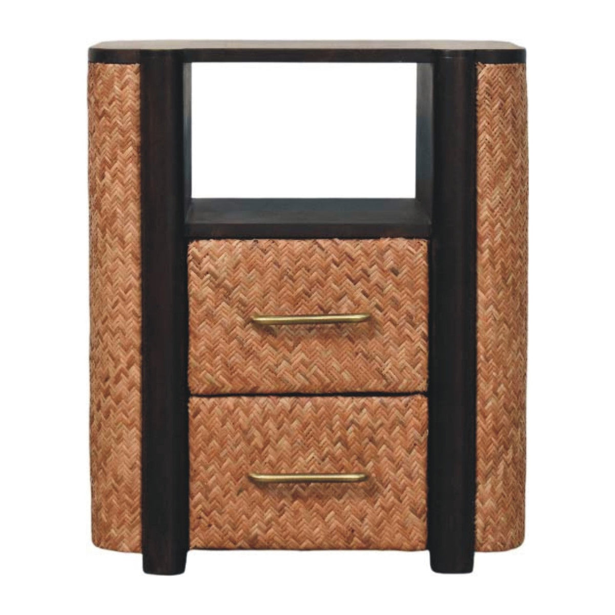 Havana Solid Mango Wood Nightstand – Velvet Mocha Finish