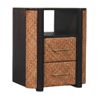 Havana Solid Mango Wood Nightstand – Velvet Mocha Finish