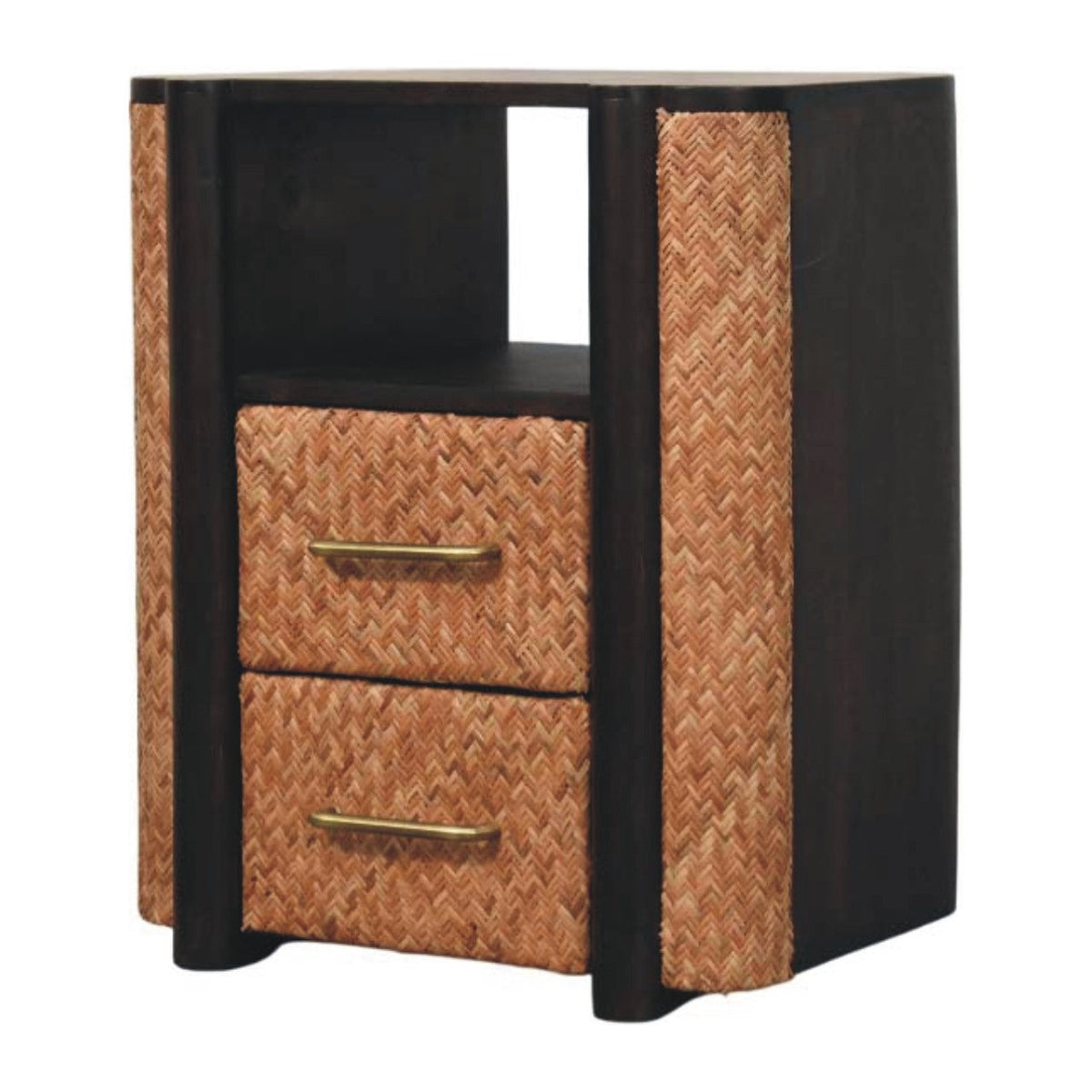 Havana Solid Mango Wood Nightstand – Velvet Mocha Finish