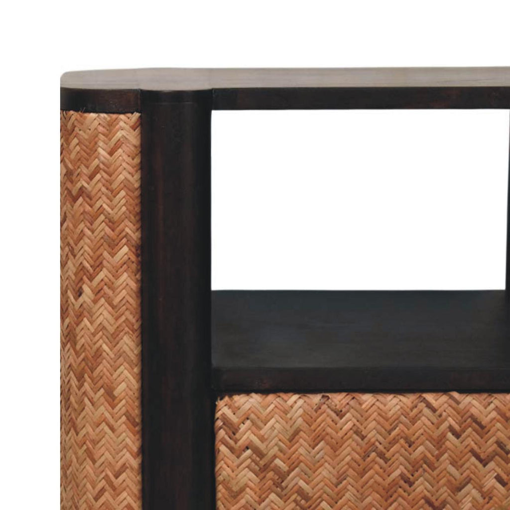 Havana Solid Mango Wood Nightstand – Velvet Mocha Finish