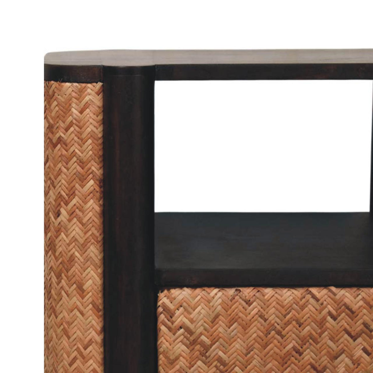 Havana Solid Mango Wood Nightstand – Velvet Mocha Finish
