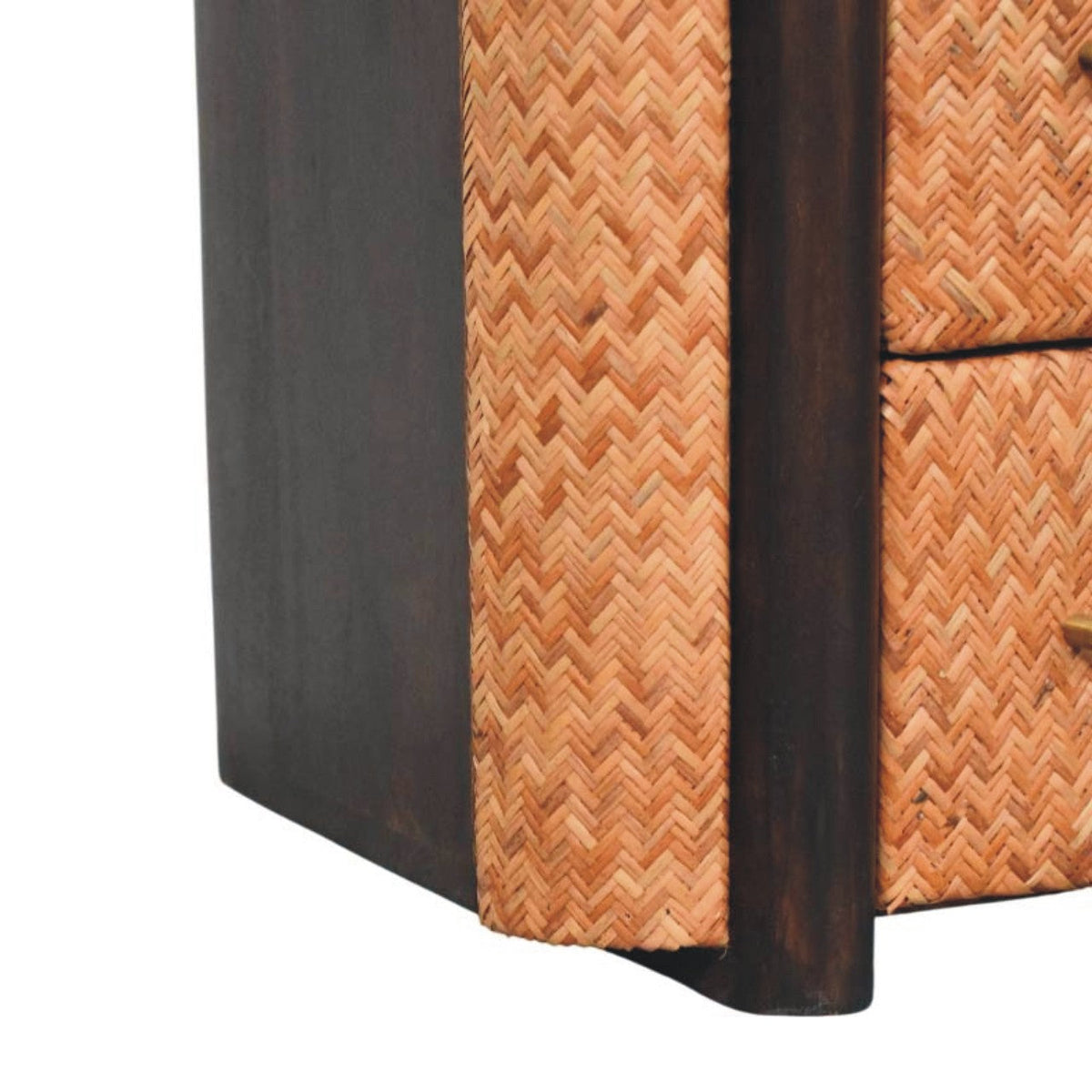 Havana Solid Mango Wood Nightstand – Velvet Mocha Finish