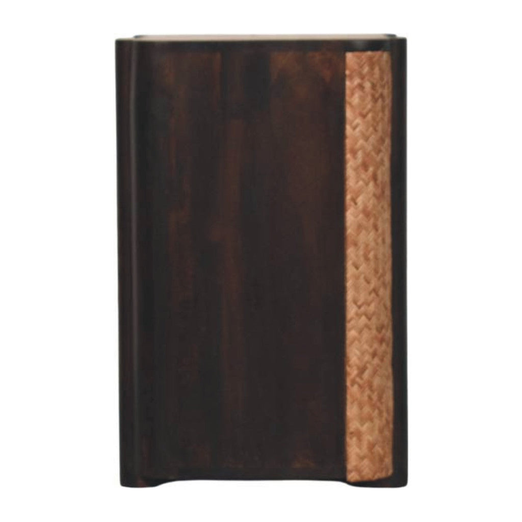 Havana Solid Mango Wood Nightstand – Velvet Mocha Finish