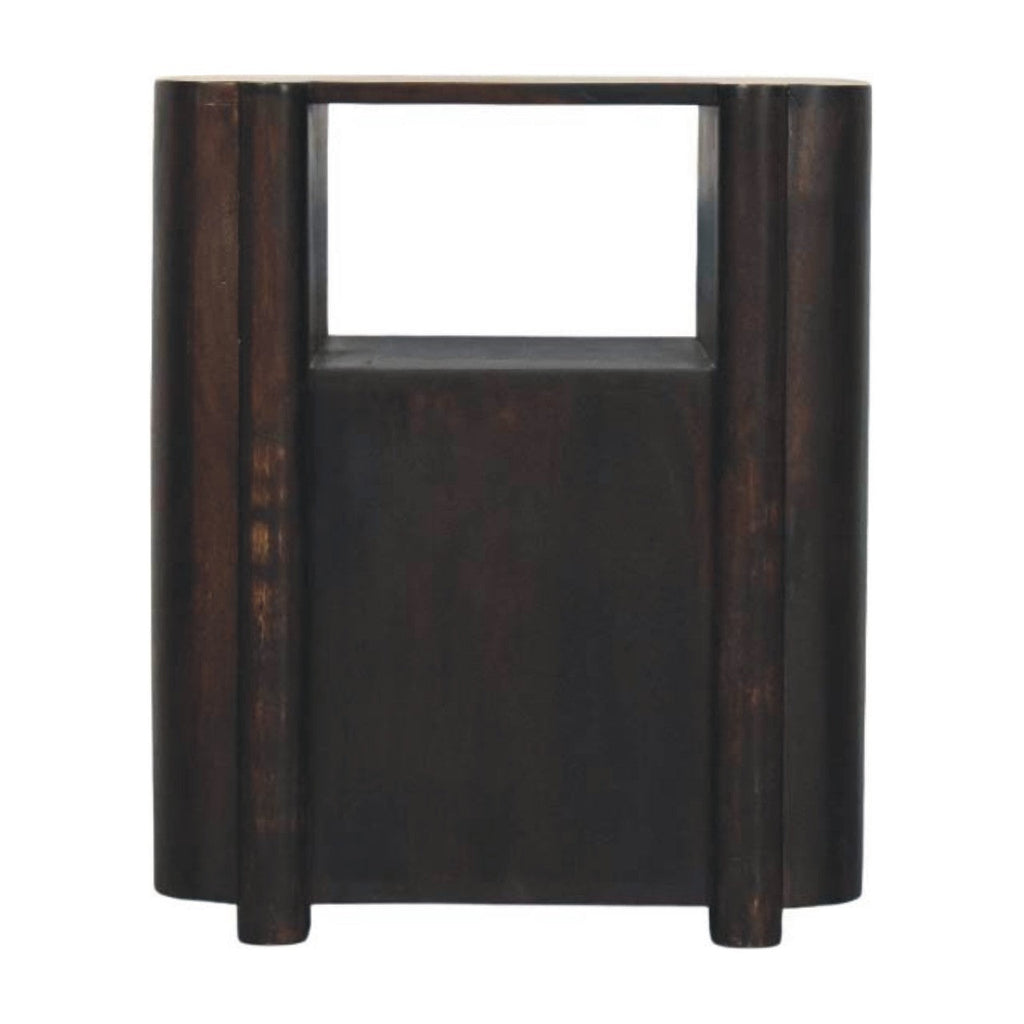 Havana Solid Mango Wood Nightstand – Velvet Mocha Finish