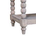 Spindle Solid Mango Wood Side Table – Acid Wash Finish