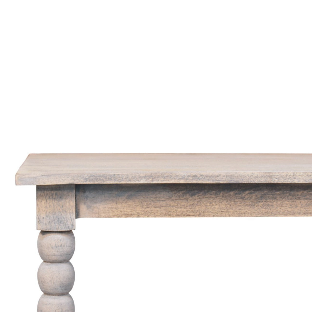 Spindle Washed Solid Mango Wood Coffee Table