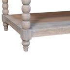 Spindle Washed Solid Mango Wood Coffee Table