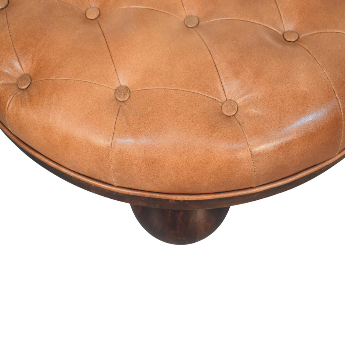 Sfera Solid Mango Wood Coffee Table – California Walnut Finish