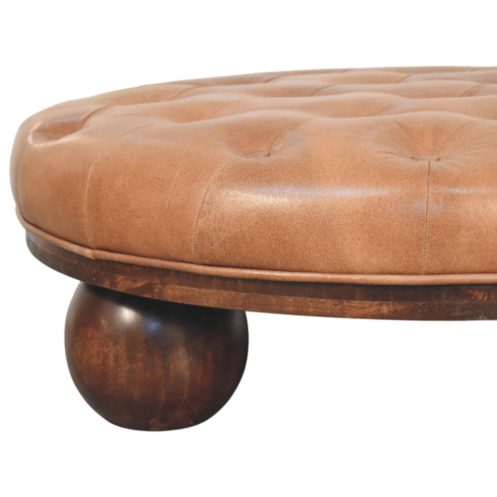 Sfera Solid Mango Wood Coffee Table – California Walnut Finish