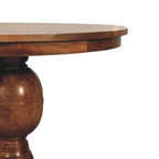 Wentworth Round Solid Mango Wood Dining Table – Golden Teak Finish