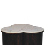 Verona Marble Solid Mango Wood Coffee Table – Velvet Mocha Finish