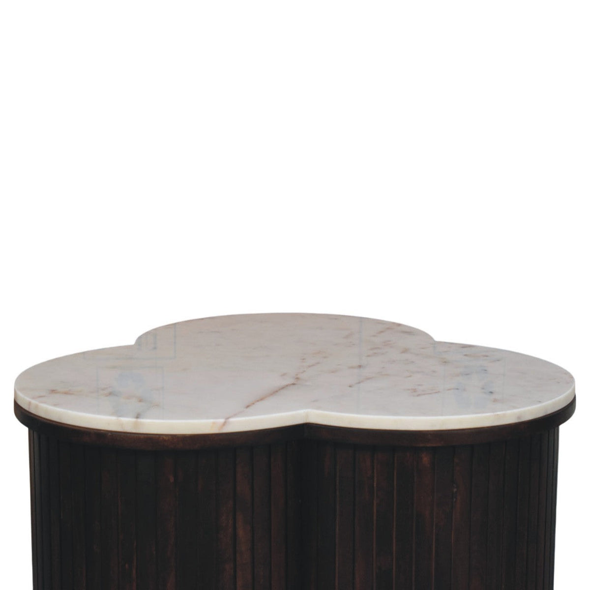 Verona Marble Solid Mango Wood Coffee Table – Velvet Mocha Finish