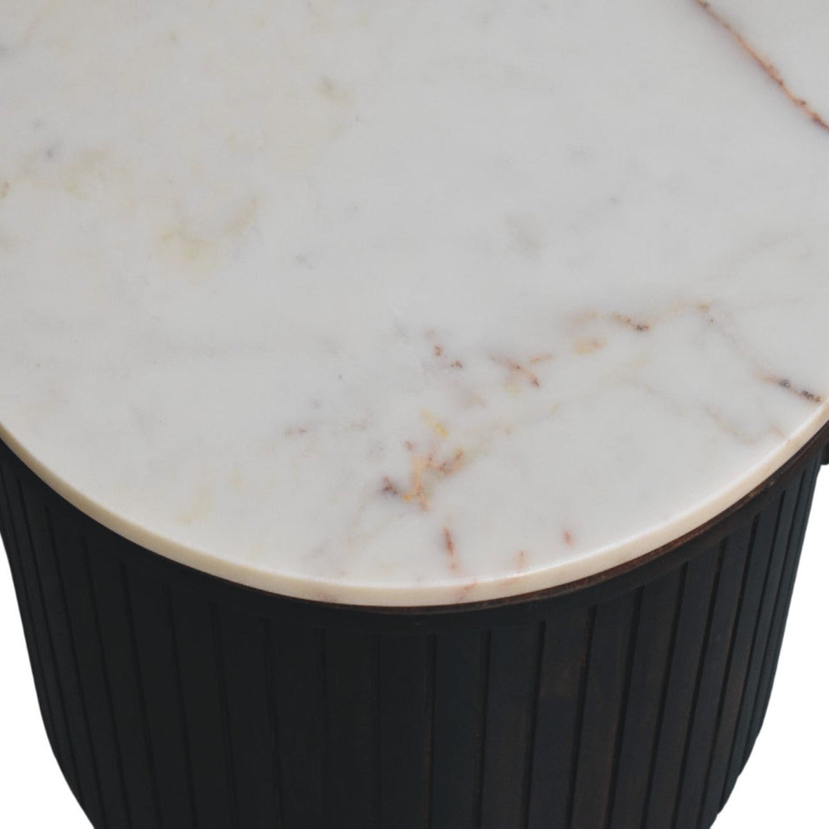 Verona Marble Solid Mango Wood Coffee Table – Velvet Mocha Finish