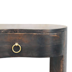 Monroe Solid Mango Wood Bedside Table – Carbon Ash Finish