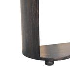 Monroe Solid Mango Wood Bedside Table – Carbon Ash Finish