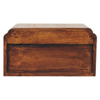 Avora Wall-Mounted Solid Mango Wood Bedside Table – Chestnut Finish
