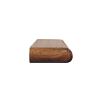 Solis Solid Mango Wood Floating Console – Amber Oak Finish, 2 Hidden Drawers