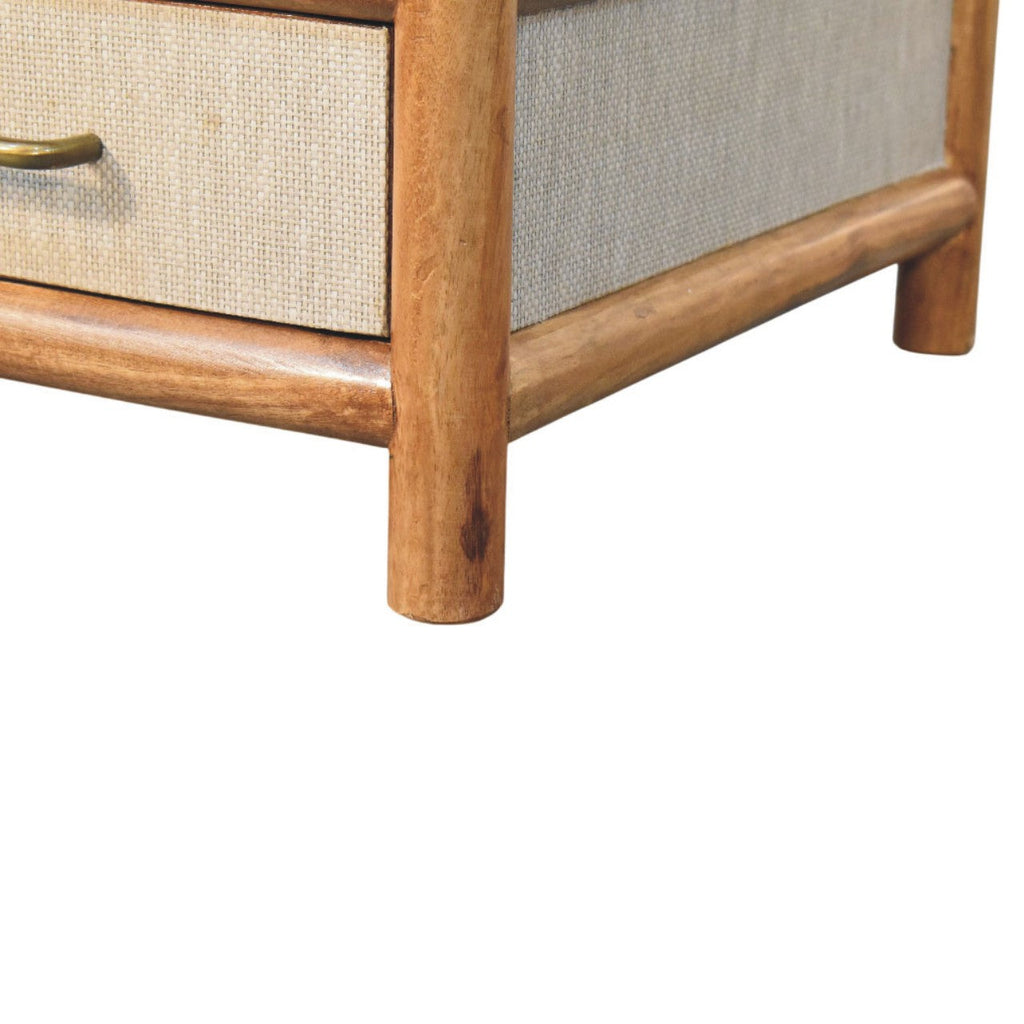 Solara Rattan Solid Mango Wood Coffee Table – Golden Teak Finish