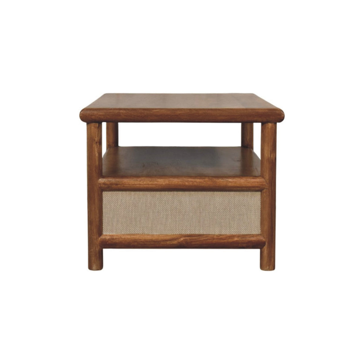 Solara Rattan Solid Mango Wood Coffee Table – Golden Teak Finish